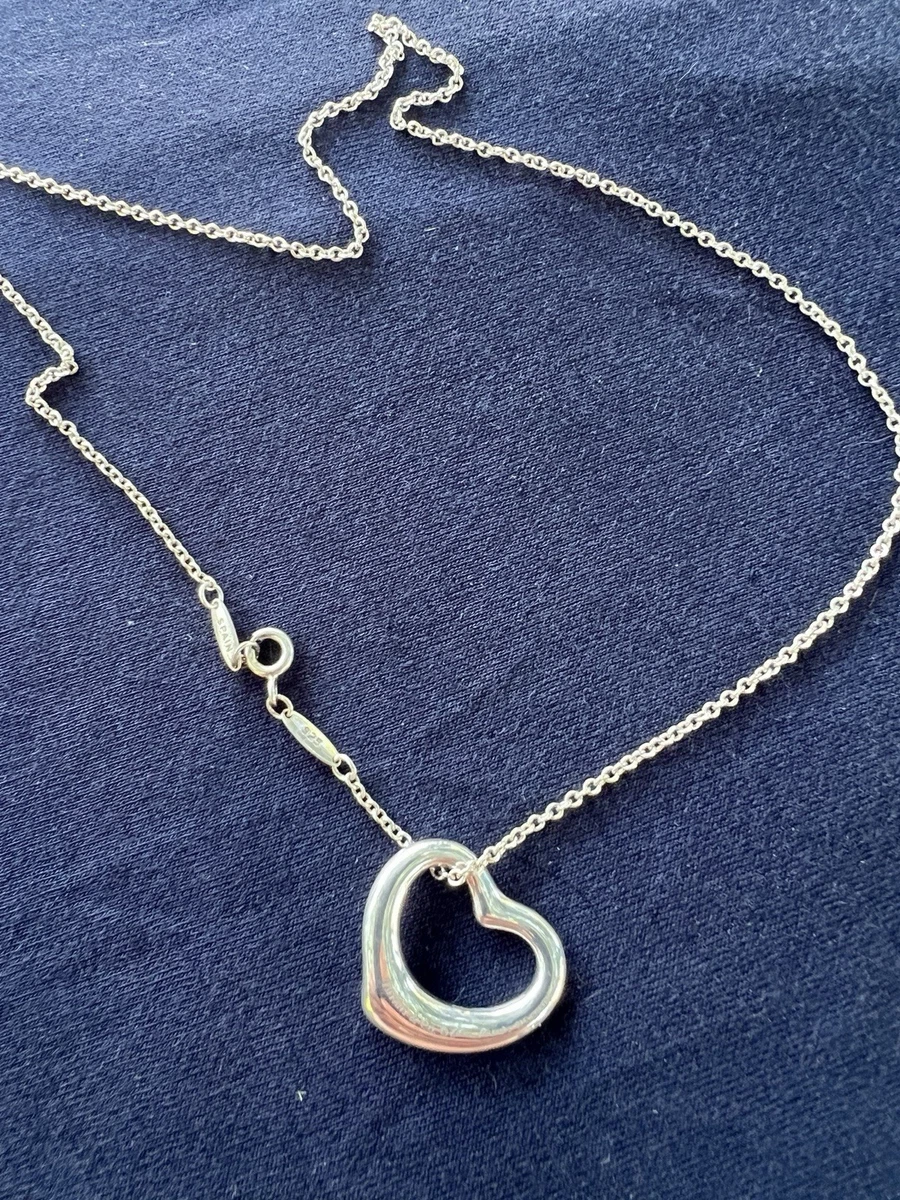 Tiffany Open Heart Necklace for sale | eBay