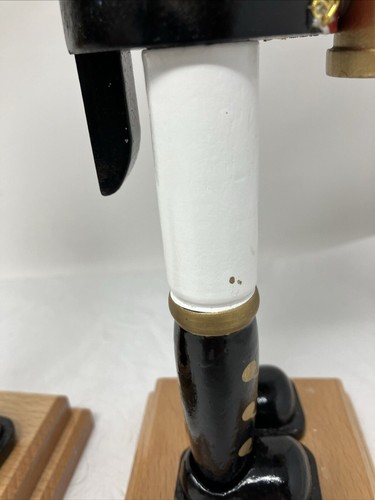 FAO Schwarz Nutcracker PAIR Drummer Soldier ~14" Wood Red Black 2019 READ - Picture 10 of 19