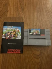 Super Mario Kart with Manual Instructions (Super Nintendo SNES, 1992) Authentic