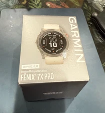 Garmin fēnix® 7X Pro – Sapphire Solar Edition Titanium with Fog Gray/Ember Band