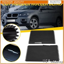 For BMW X5 X6 E70 E71 xDrive35i Front Console Cup Holder Roller Blind Cover Kit