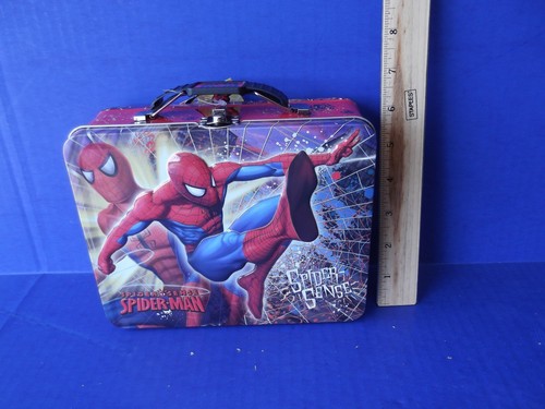 The Amazing Spider-Man Borsa Portatutto in Latta Grande Lunchbox Stile A, NUOVO Marvel - Foto 1 di 5