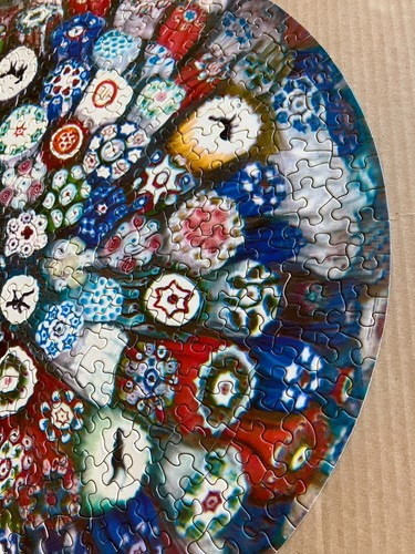 Vintage 1967 Springbok Circular Puzzle Baccarat Millefiori Paperweight MISSING 1 - Picture 5 of 15