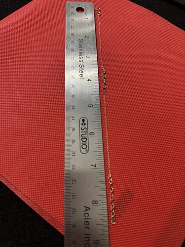 Mama Script Bracelet in 14K Solid Rose Gold, Adjustable , Gift for Mothers - Picture 8 of 8