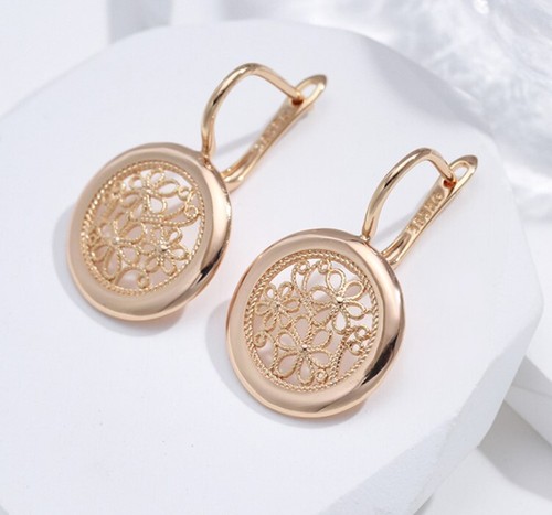 Ohrstecker 2 St Gold Kreole Ohrringe Roségold pl 585 Creolen Rosé Ohrschmuck 99