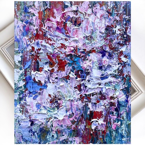 Pintura abstracta impasto técnica mixta pintura original óleo y acrílico-2 - Imagen 1 de 10