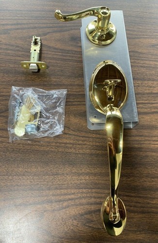 Schlage Plymouth Entry Door Handle with Left Handed Flair Door FE285 PLY FLA LH - Picture 6 of 9
