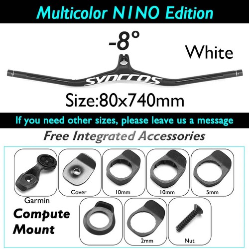 Carbon Fiber Mountain Bike Integrated Handlebar with Stem -8 -17 -25 Degree - Picture 20 of 47