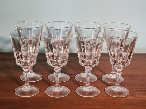 lot of 16 Chantelle wine and water glasses by Cristal D'Arques - Duran, VINTAGE - Picture 9 of 13