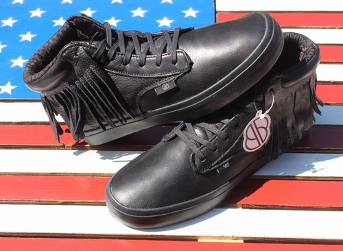 Radii Basic Death Leather Casual Mid Black Skate Shoes Skateboard [FM1084]  $120 - Picture 8 of 12