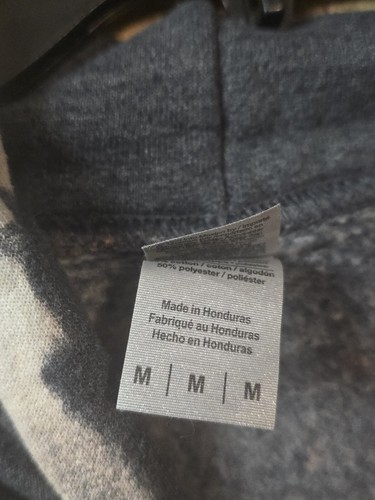 Gildan Hoodie Med Gray Bleach Wash Michigan Michigan Michigan Hooded Sweatshirt - Picture 5 of 6