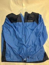 Columbia Men's Glennaker Lake Rain Jacket Size XL Blue RM2015 072 near-perfect
