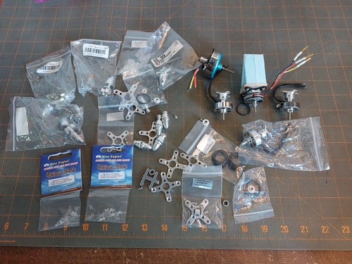 RC Airplane Parts Lot Motors X Mounts 300-450 Size Prop Adpt