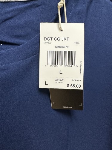 Chaqueta Adidas Cage Azul Marino Jugadores Entrenadores Bateo Top DTG Para Hombre Grande, XL NUEVO - Imagen 5 de 9
