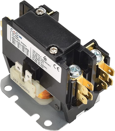 1 Pole Air Conditioner Contactor 30 Amp 24VAC Coil,Condenser Contactor ...