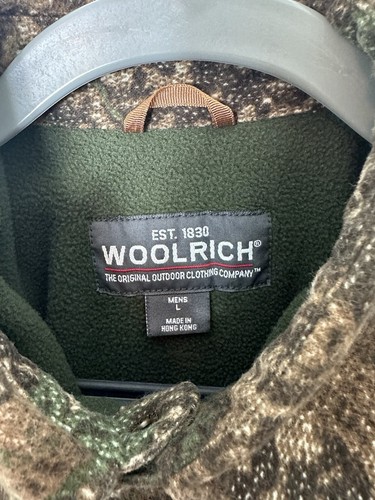 Woolrich Camp Hunting Jacket Coat Size Large Button Vintage Deer Hunt Outdoors - Picture 10 of 24