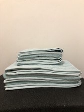 M&S Set Of 4 500GSM Pure Cotton Bath And Hand Towels Duck Egg
