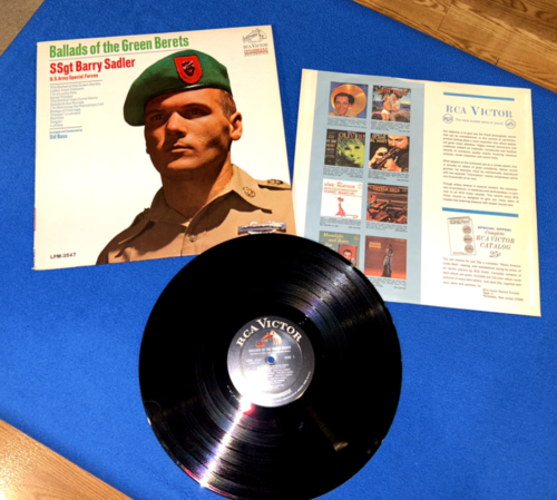 SSgt. Barry Sadler Ballads of the Green Berets RCA Victor Dynagroove LP Record - Picture 2 of 11