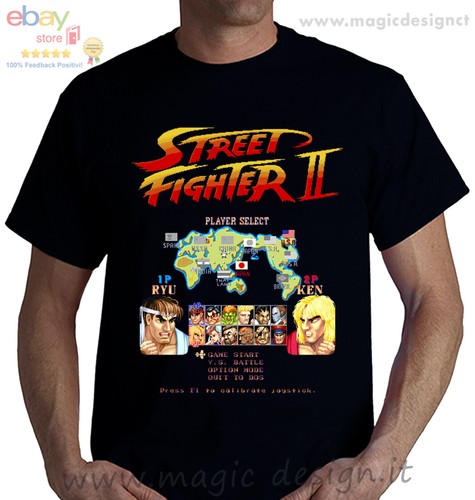 T-SHIRT street fighter II The World Warrior videogioco arcade picchiaduro tshirt - Zdjęcie 1 z 9