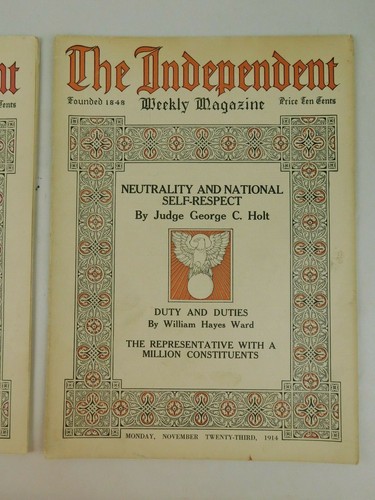 The Independent Harpers Weekly Nov 20th & 23rd 1914 WWI Soldiers Army Navy - Picture 3 of 12