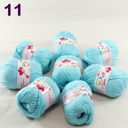 Sale New 8 Balls x 50gr Cashmere Silk Wool Hand Knit Wrap Shawls Crochet Yarn 11 - Picture 5 of 5
