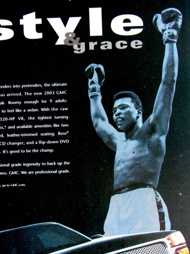 Muhammad Ali Power & Grace 2003 GMC Yukon XL Denali Original Print Ad - Picture 5 of 6