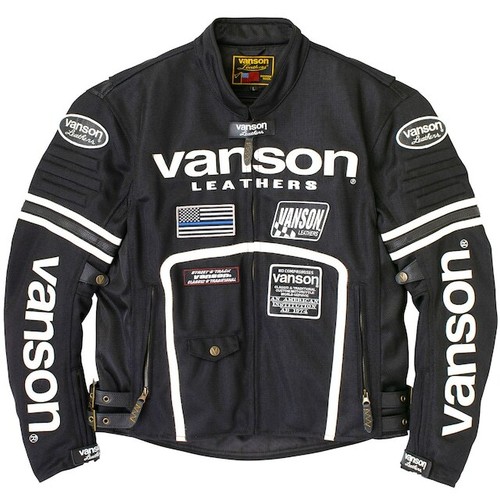 VANSON VS24105S Mesh rider's jacket with detachable windprthing M-3XL New Japan! - Picture 7 of 11
