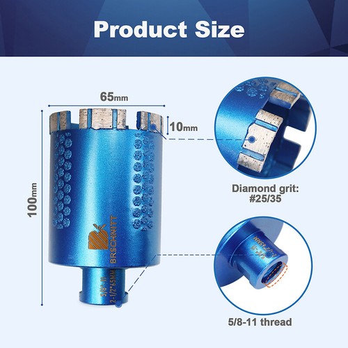 5/8 Diamond Core Drill Bit for Concrete Marble Granite 6-102mm Hole Saw Cutter - Afbeelding 23 van 25