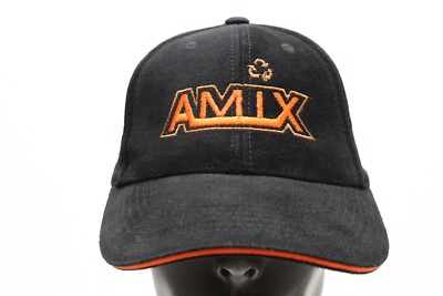 AMIX MARINE SERVICES - BLACK - ONE SIZE ADJUSTABLE BALL CAP HAT!