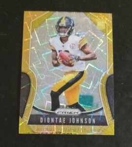 2019 Panini Prizm Diontae Johnson Gold Lazer Prizm RC