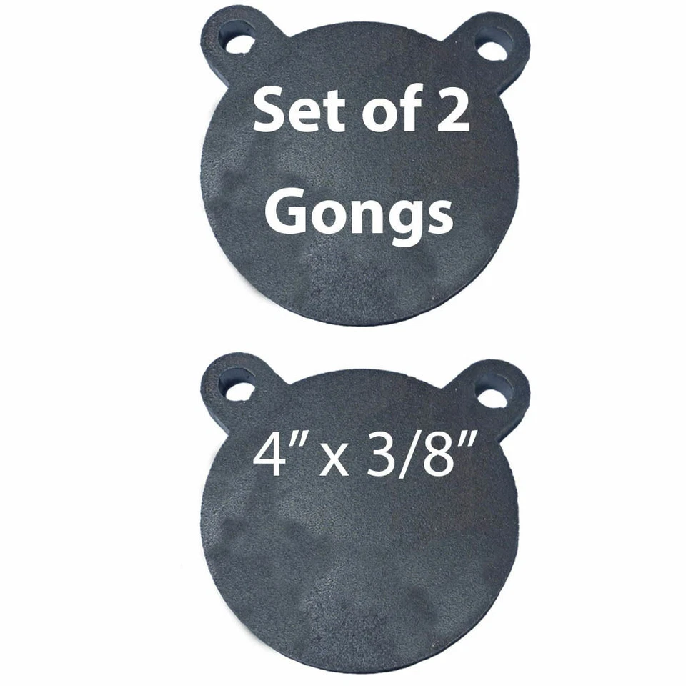 TACTICAL SCORPION GEAR AR500 Steel Shooting Targets Lot of 2 Laser Cut 4" x 3/8" Gong Tactical Scorpion