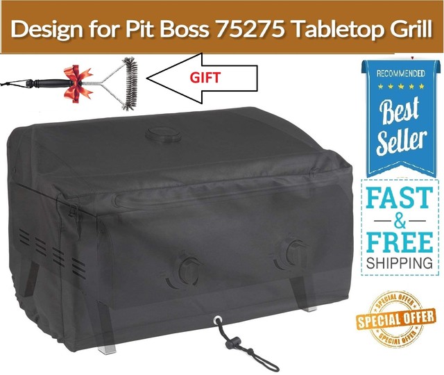 Tabletop Grill Cover CGG306 & Pit Boss 75275 2 Burner Protector BBQ