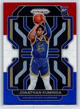 2021 Panini Prizm Jonathan Kuminga #307 RC Red White Blue Golden State Warriors