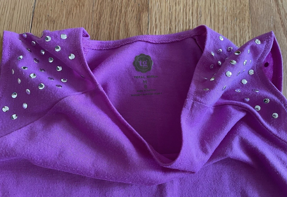 lot of 2 Speechless Girls & Total Girl Size Medium Pink & Butterfly shirts - Image 3 of 4