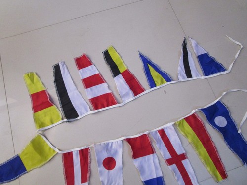 BANDERA Código de Señal de la Marina de los Estados Unidos - Cuerda de 14 banderas Bunting - 5 pies - Fiesta en la playa - Imagen 3 de 4