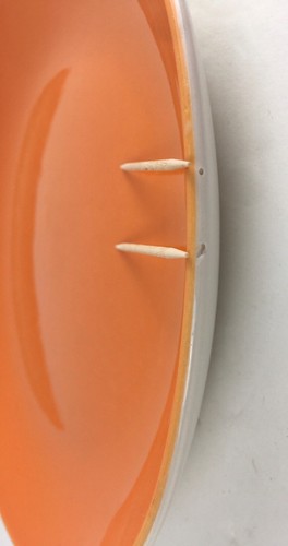 SET 4-222 Fifth FLIP FLOP- 8.5” SALAD PLATES Multicolored Plain Stoneware AS-IS - Bild 14 von 14