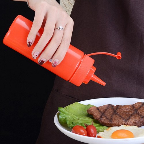 SOßENFLASCHE SAUCENFLASCHE KUNSTSTOFF Quetschflasche LEER Senf Ketchup Mayo Tool - Bild 11 von 26