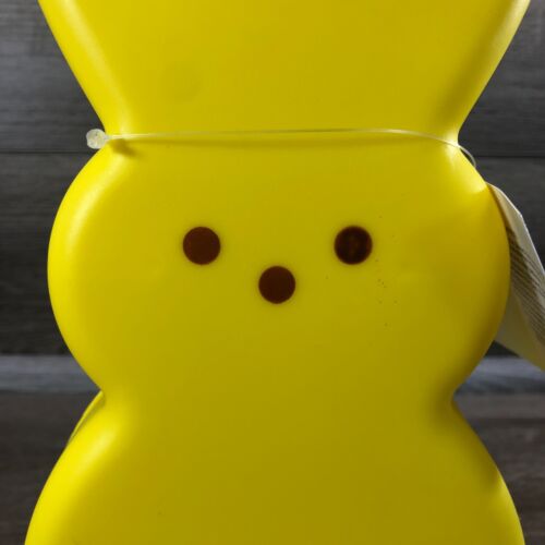 "Molde soplado de plástico Peeps amarillo de 10"" nuevo con pilas LED decoración de Pascua" - Imagen 4 de 10
