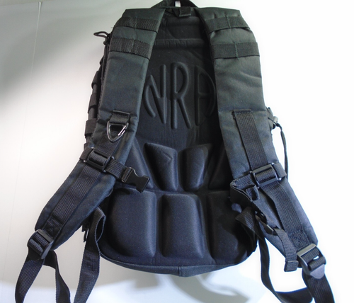 NRA Mini MOLLE Bug-Out Bolso Mochila 16" Táctico Pathfinder Campamento Caminata Caza NEGRO - Imagen 8 de 10