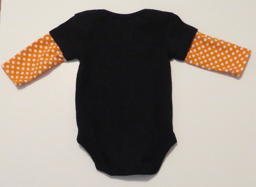 Halloween Black Cat Kitty Face Bodysuit Size 0-3 mos - Picture 2 of 4