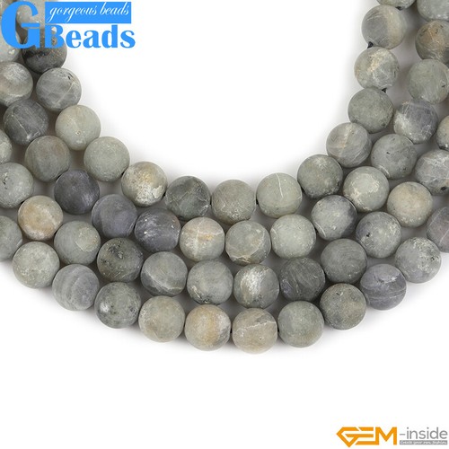 Envío gratuito Cuentas redondas de labradorita arco iris mate piedras preciosas naturales 15" - Imagen 5 de 33