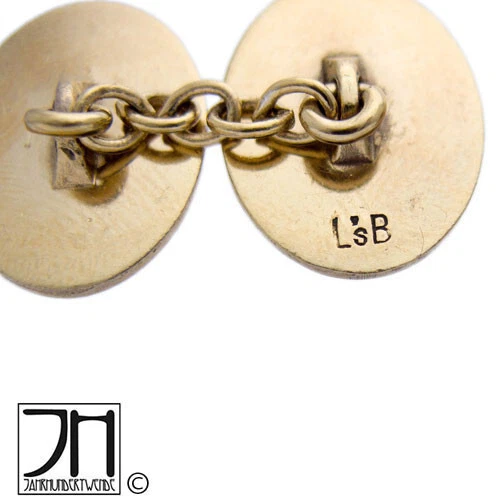 Manschettenknöpfe Emaille Wappen Heraldik vergoldet cuff links enamel - Bild 4 von 4