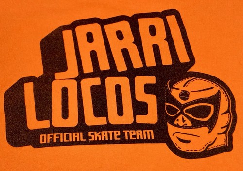 Jarritos Jarri Locos Skate Team Official Los Angeles Orange Black Hoodie Men L - Picture 3 of 15