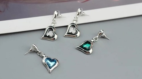Pendientes Hechos a Mano ESTILO UNO De Único Años 50 VERDE (M22) - Imagen 2 de 8