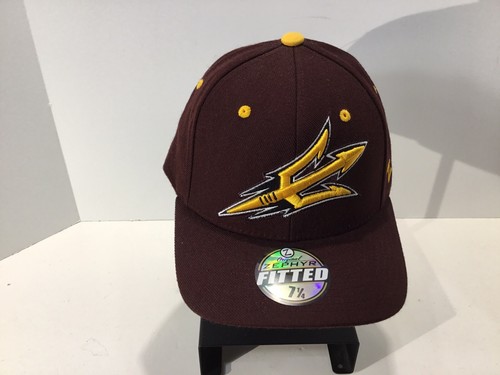 Arizona Sun Devils Zephyr Hat Fitted Cap College Football Size 7 1/4 - Picture 2 of 6