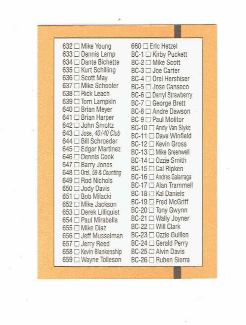 1989 Donruss Checklist #600 #Baseball Card | eBay
