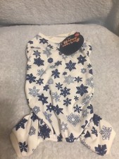 Winter Dog Snowflake Fleece Pajamas New With Tag Size Small