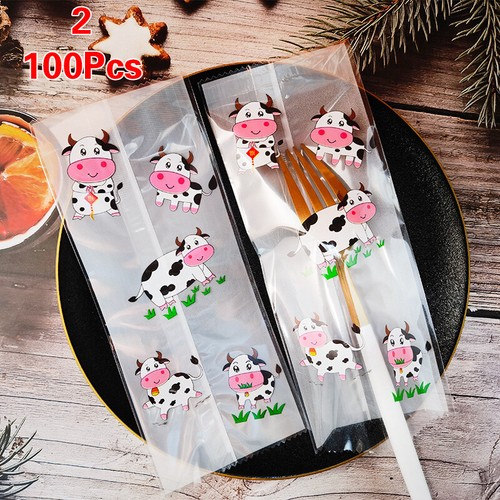 100pcs Einweg --Eiscreme --Süßigkeiten --Schutzschutz Cartoon --Taschen DIY - Bild 11 von 15