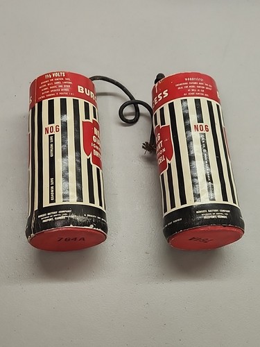 Burgess No 6 Giant Ignition Dry Cell Battery Freeport IL Illinois  - Bild 2 von 5