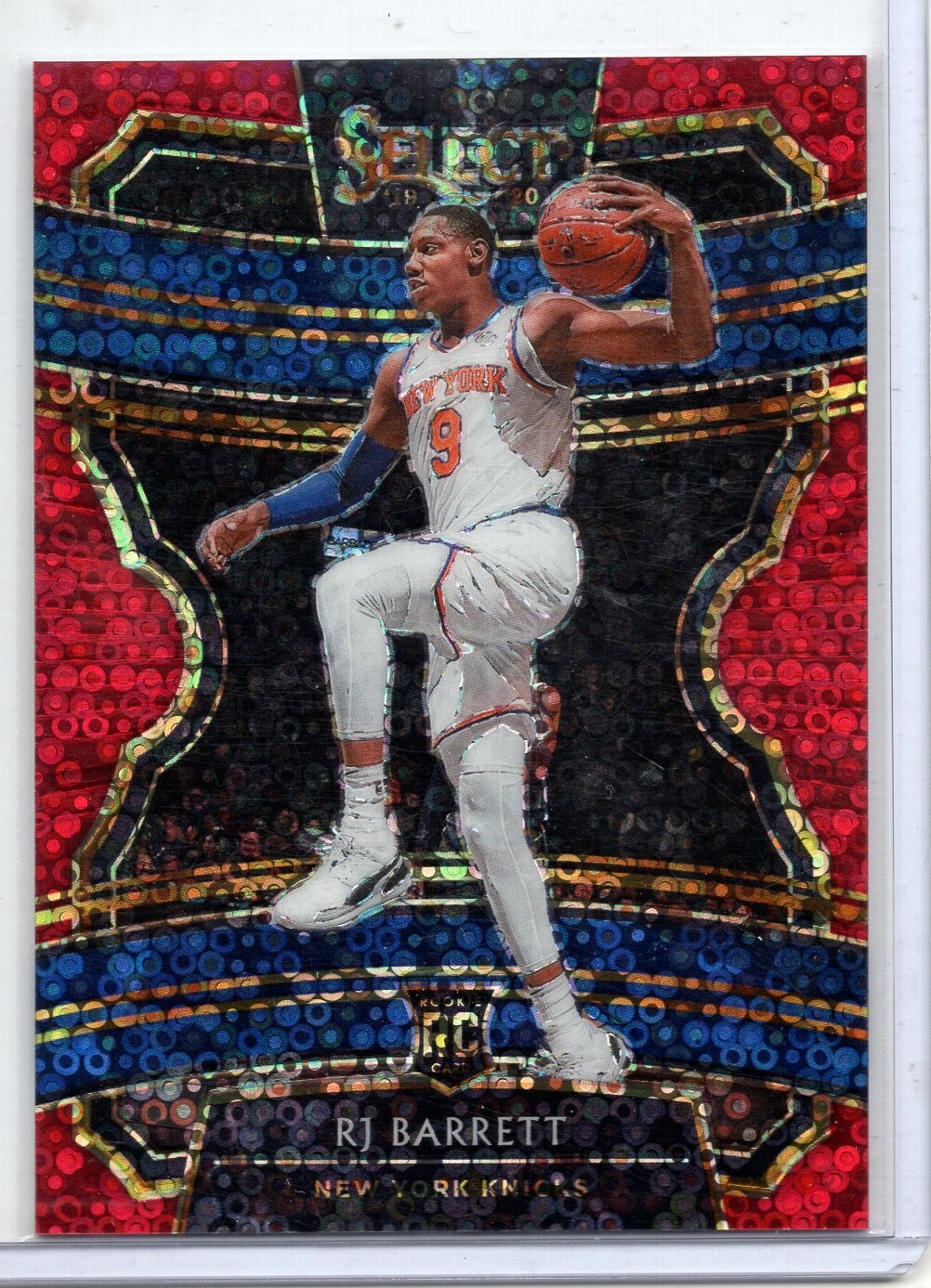 2019-20 Panini Select Concourse #21 RJ BARRETT Red Disco 49/49 RC